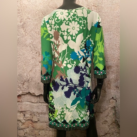 London Times Multi Print Artist Stretch Dress - Picture 5 of 7